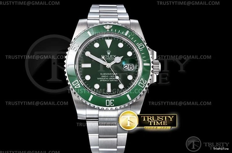 1002 Contemporary ROLSUB0280A – Submariner 116610LV 904L SS SS Green ARF V3 SH 1033